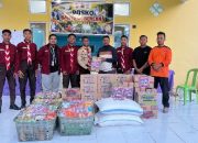 Pramuka Peduli, Ambalan Humalanggi dan Bulaidaa Bantu Korban Bencana Biawu