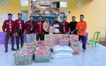 Pramuka Peduli, Ambalan Humalanggi dan Bulaidaa Bantu Korban Bencana Biawu