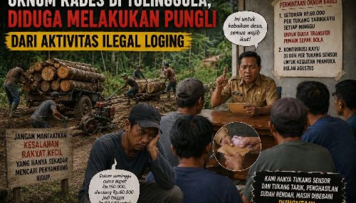 Oknum Kades di Tolinggula, Diduga Melakukan Pungli dari Aktivitas Ilegal Loging