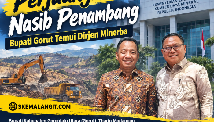 Perjuangkan Nasib Penambang, Bupati Gorut Temui Dirjen Minerba