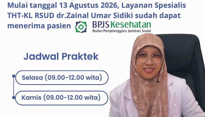 Kabar Gembira! Layanan THT-KL di RSUD ZUS Kini Boleh Gunakan BPJS